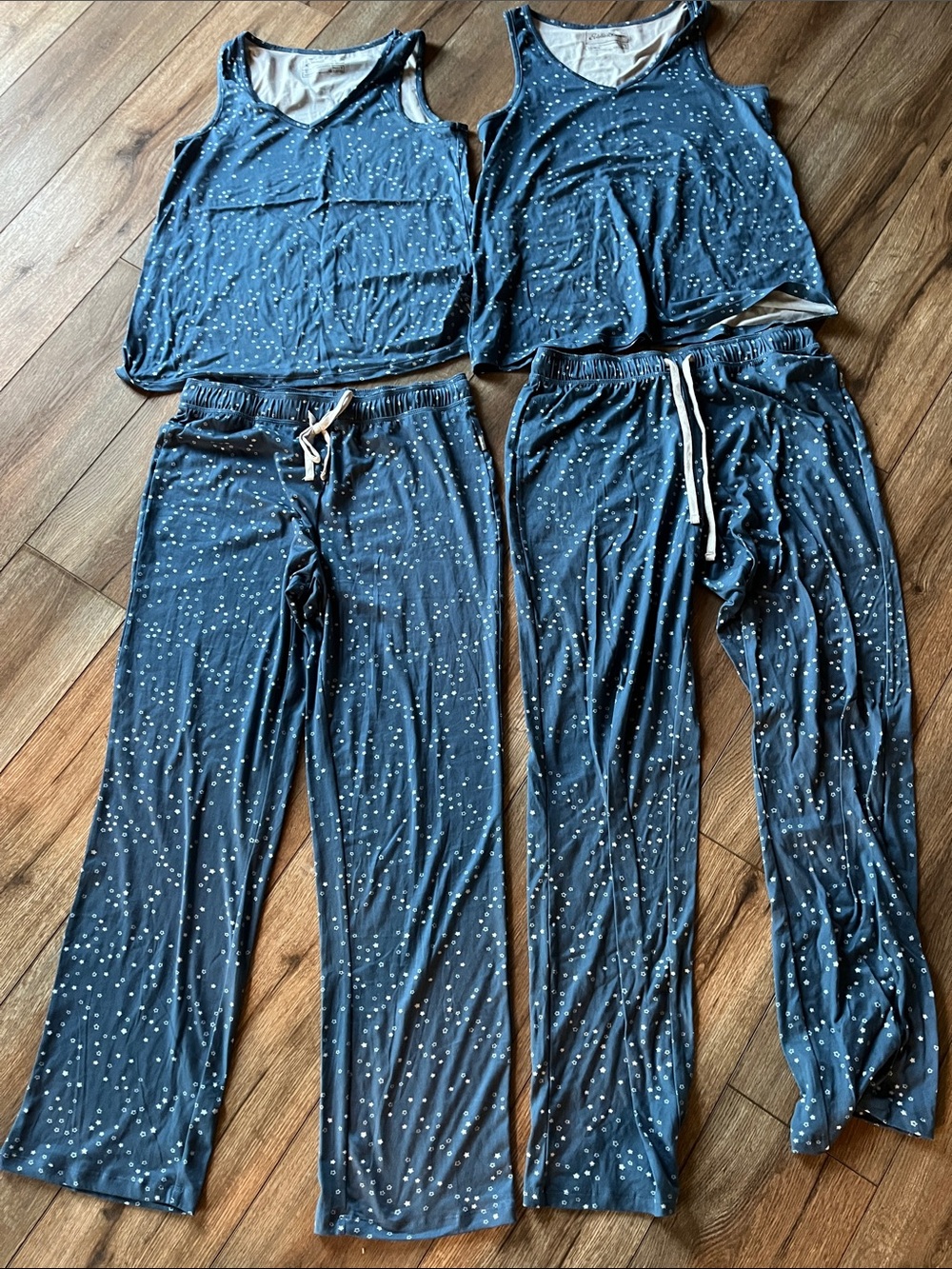 Eddie Bauer Navy Blue Star-Print Lounge Pants & Tank Tops Set